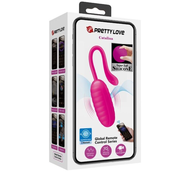 PRETTY LOVE - CATALINA PINK RECHARGEABLE VIBRATING EGG - Image 12