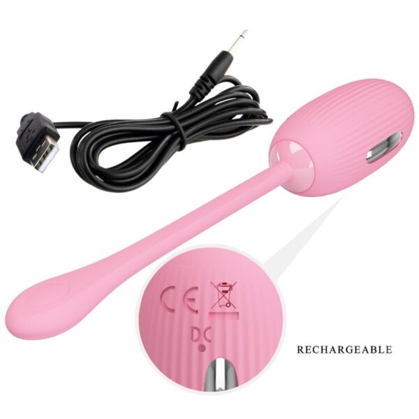 PRETTY LOVE - DOREEN PINK RECHARGEABLE VIBRATING EGG - Image 6