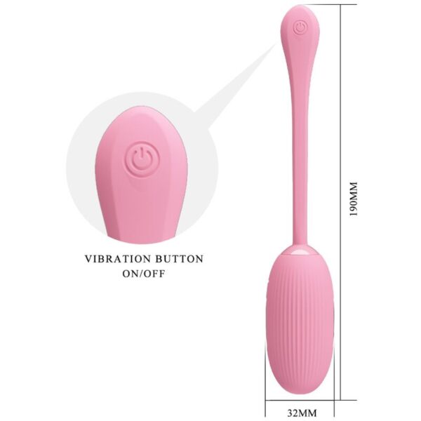 PRETTY LOVE - DOREEN PINK RECHARGEABLE VIBRATING EGG - Image 5