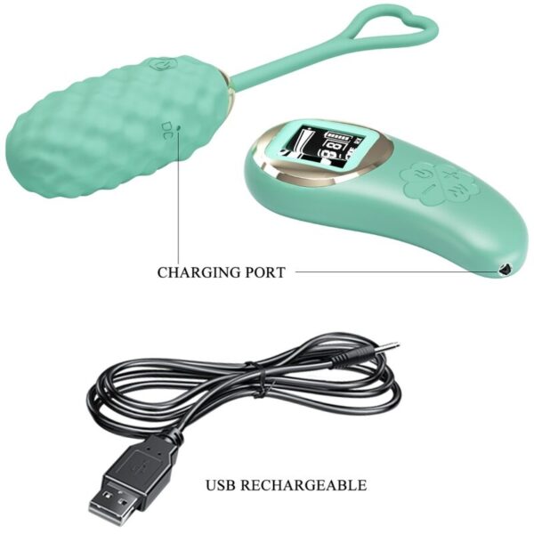 PRETTY LOVE - VIVIAN GREEN REMOTE CONTROL VIBRATING EGG - Image 8