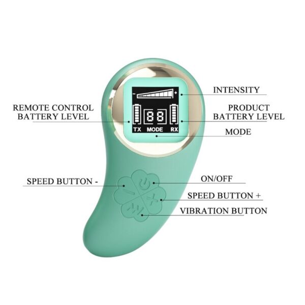 PRETTY LOVE - VIVIAN GREEN REMOTE CONTROL VIBRATING EGG - Image 7