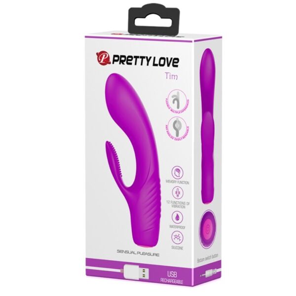 PRETTY LOVE - TIM PURPLE RECHARGEABLE VIBRATOR - Image 10
