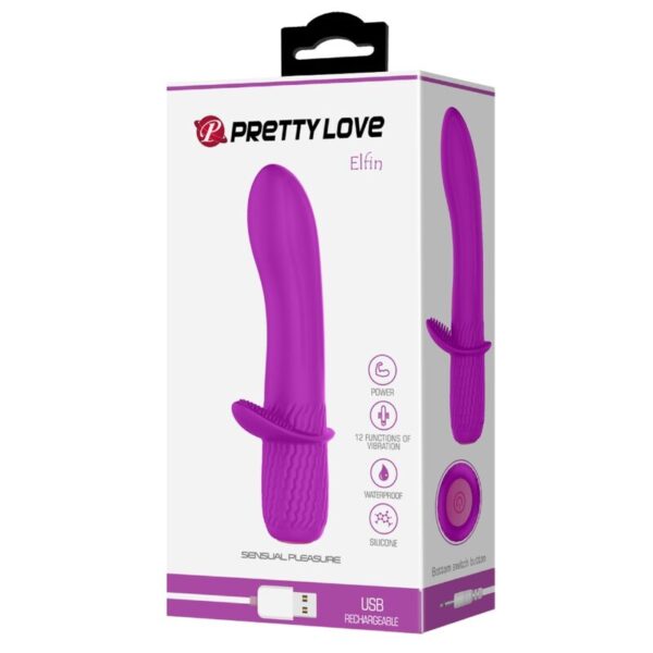 PRETTY LOVE - TROY PURPLE RECHARGEABLE VIBRATOR - Image 7