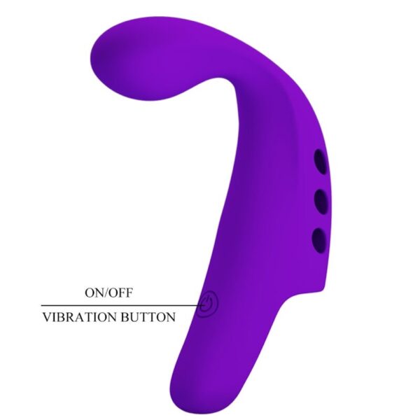PRETTY LOVE - GORGON PURPLE RECHARGEABLE FINGER VIBRATOR - Image 8