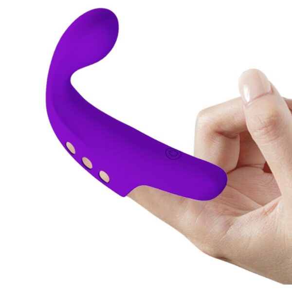PRETTY LOVE - GORGON PURPLE RECHARGEABLE FINGER VIBRATOR - Image 6