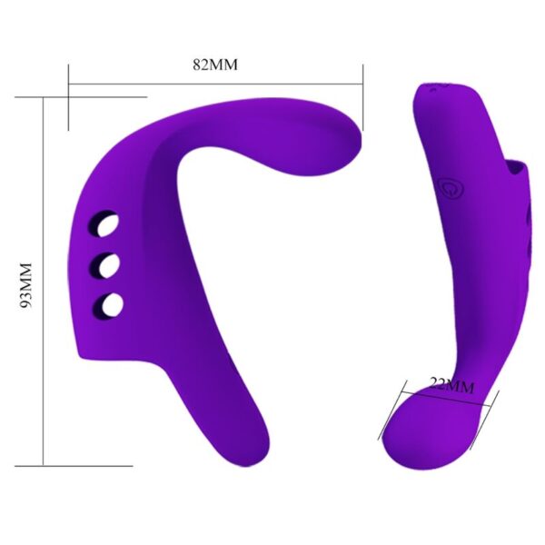 PRETTY LOVE - GORGON PURPLE RECHARGEABLE FINGER VIBRATOR - Image 7