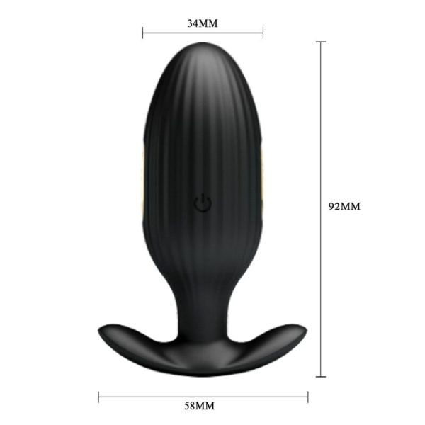 PRETTY LOVE - JEFFERSON APP CONTROLLED ANAL PLUG BLACK - Image 4