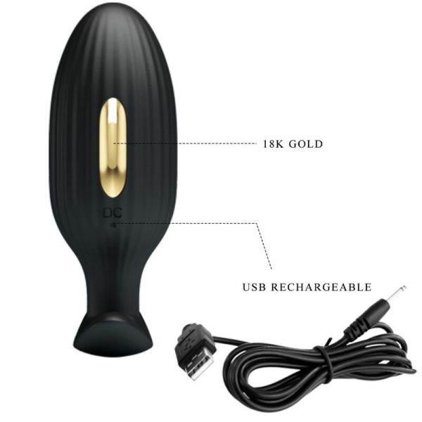 PRETTY LOVE - JEFFERSON APP CONTROLLED ANAL PLUG BLACK - Image 6