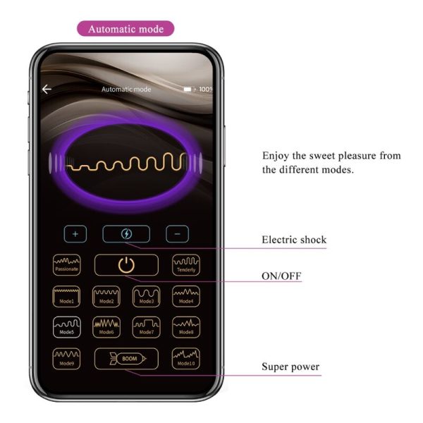 PRETTY LOVE - JEFFERSON APP CONTROLLED ANAL PLUG BLACK - Image 13