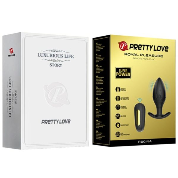 PRETTY LOVE - REGINA ANAL PLUG RECHARGEABLE VIBRATOR BLACK - Image 11