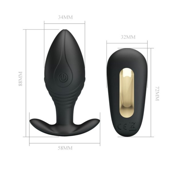 PRETTY LOVE - REGINA ANAL PLUG RECHARGEABLE VIBRATOR BLACK - Image 8