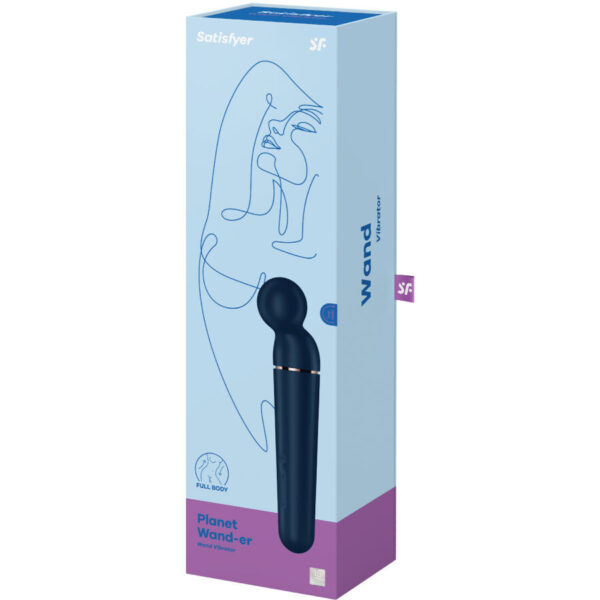 SATISFYER - PLANET WAND-ER VIBRATOR MASSAGER BLUE - Image 6