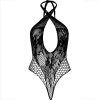 LEG AVENUE - TEDDY HALTER WITH LACE BLACK - Image 6