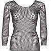 LEG AVENUE - FISHNET LONG SLEEVE T-SHIRT BLACK - Image 4