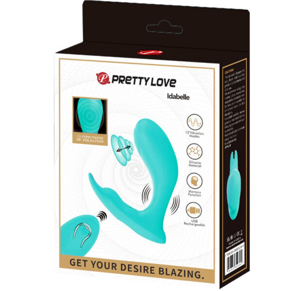 PRETTY LOVE - IDABELLE VIBRATION & PULSATION REMOTE CONTROL BLUE - Image 7