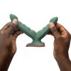 FUN FACTORY - RYDE DOUBLE DILDO & MASSAGER GREEN - Image 4