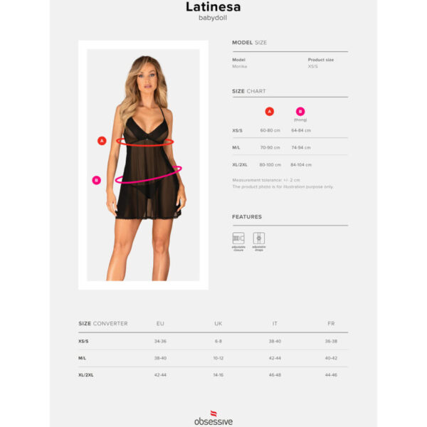 OBSESSIVE - LATINESA BABYDOLL & THONG - Image 7