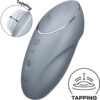 SATISFYER - TAP & CLIMAX 1 LAY-ON VIBRATOR GREY