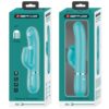PRETTY LOVE - RABBIT VIBRATOR WITH LICKING AQUA GREEN - Image 4
