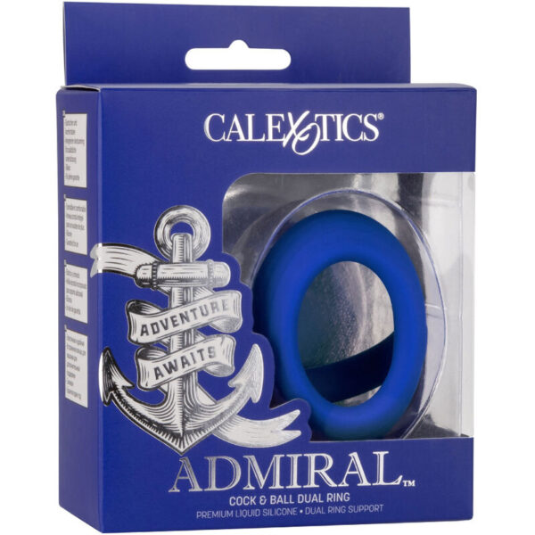 ADMIRAL - COCK BALL DUAL RING BLUE - Image 6