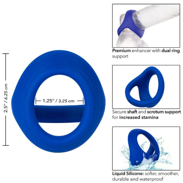 ADMIRAL - COCK BALL DUAL RING BLUE - Image 4