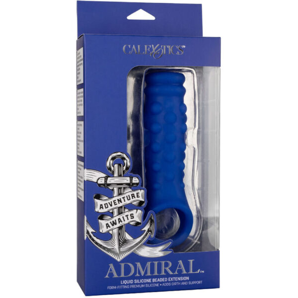 ADMIRAL - BEADED PENIS COVER LIQUID SILICONE BLUE - Image 6