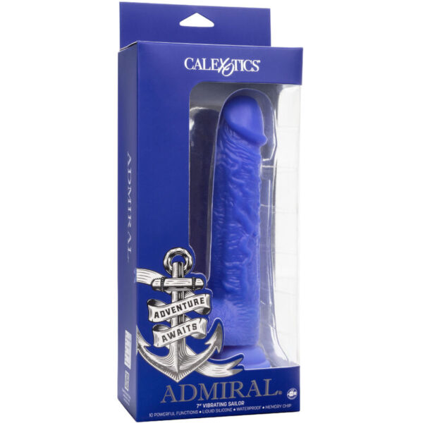 ADMIRAL - SAILOR REALISTIC DILDO VIBRATOR BLUE - Image 5