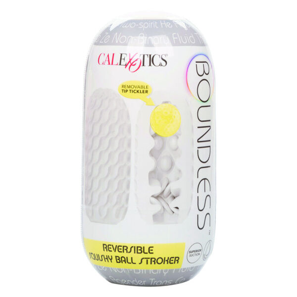CALIFORNIA EXOTICS - BOUNDLESS REVERSIBLE SQUISHY BALL STROKE GREY - Image 3
