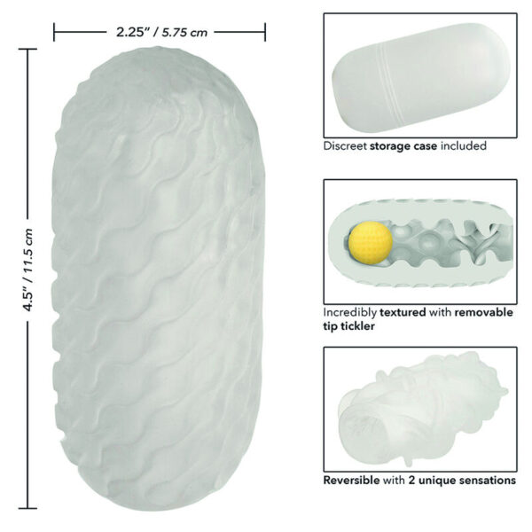 CALIFORNIA EXOTICS - BOUNDLESS REVERSIBLE SQUISHY BALL STROKE GREY - Image 11