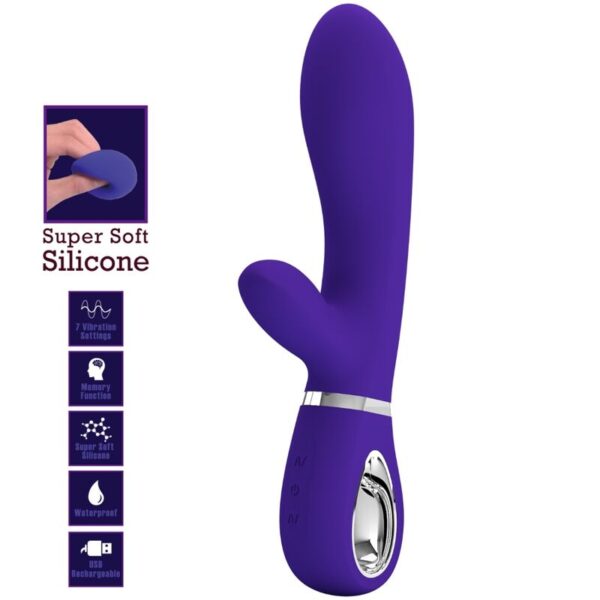 PRETTY LOVE - THOMAS MULTIFUNCTION G-SPOT VIBRATOR PURPLE - Image 7