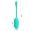 PRETTY LOVE - JULIUS WATERPROOF-RECHARGEABLE VIBRATING EGG AQUA GREEN - Image 6