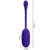 PRETTY LOVE - KIRK RECHARGEABLE VIBRATING EGG PURPLE - Image 6