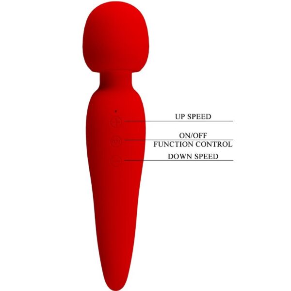 PRETTY LOVE - MEREDITH MASSAGER 12 VIBRATION MODES RED - Image 7