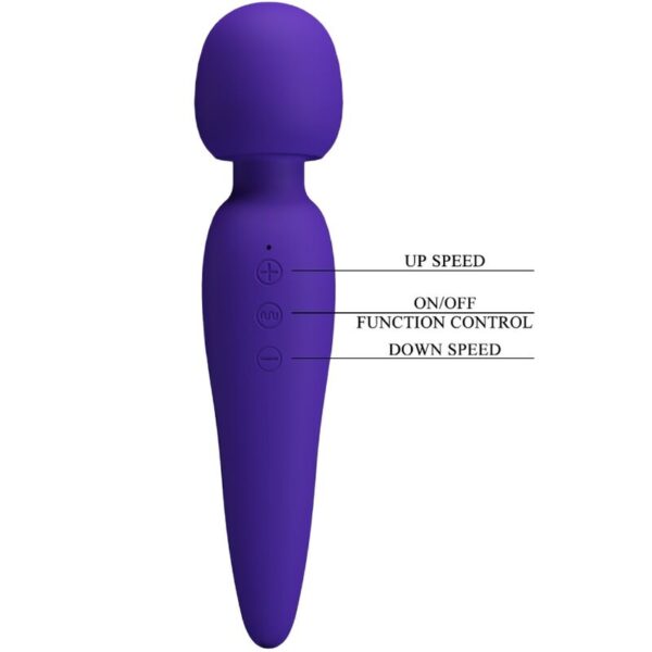 PRETTY LOVE - MEREDITH MASSAGER 12 VIBRATION MODES PURPLE - Image 7
