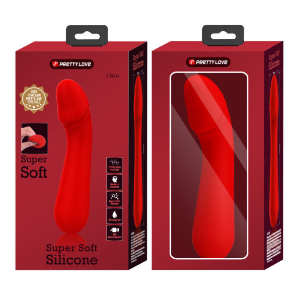 PRETTY LOVE - CETUS RECHARGEABLE VIBRATOR RED - Image 9