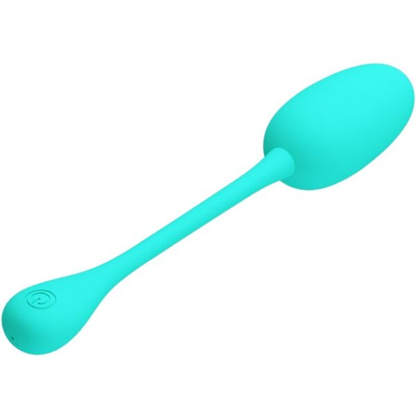 PRETTY LOVE - KNUCKER WATER GREEN RECHARGEABLE VIBRATING EGG - Image 2