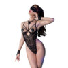 CHILIROSE - CR 4488 BODYSUIT LACE BLACK - Image 3