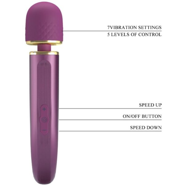 PRETTY LOVE - MASSAGER 7 VIBRATION MODES PURPLE - Image 8