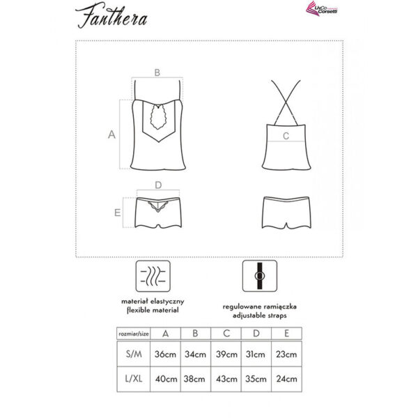LIVCO CORSETTI FASHION - FANTHERA LC 90561 SHIRT + SHORTS BLUE - Image 6