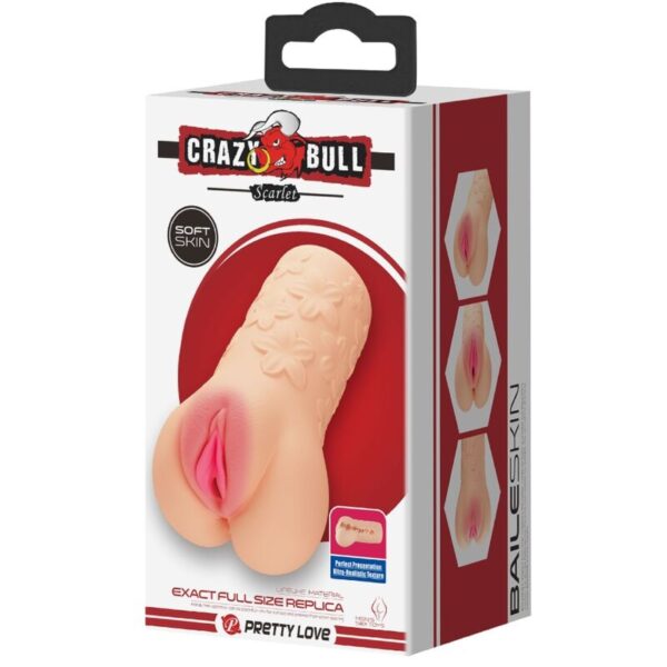 CRAZY BULL - SCARLET VAGINA-SHAPED MASTUBADOR - Image 8