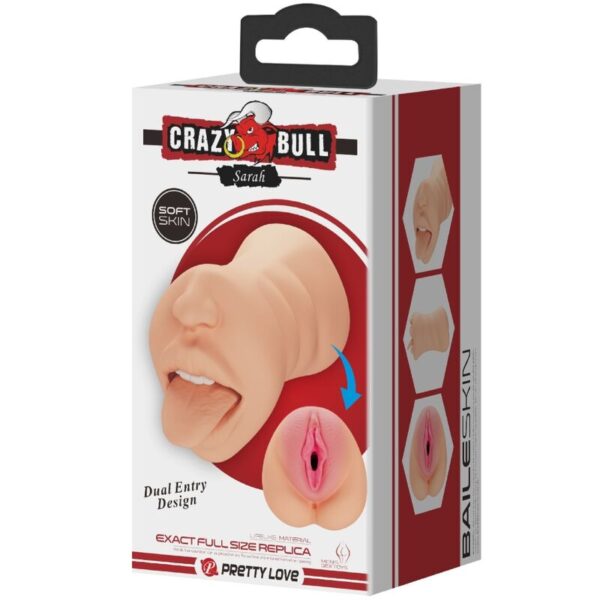 CRAZY BULL - SARAH VAGINA-SHAPED MASTUBADOR DUAL ENTRY - Image 7