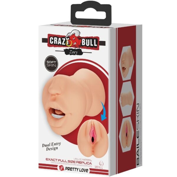 CRAZY BULL - ZOEY VAGINA-SHAPED MASTUBADOR DUAL ENTRY - Image 8