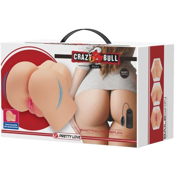 CRAZY BULL - REALISTIC VAGINA AND ANUS HAILEY VIBRATOR - Image 8