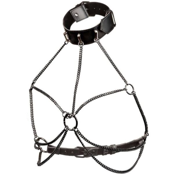 CALIFORNIA EXOTICS - EUPHORIA PLUS SIZE MULTI CHAIN COLLAR HARNESS - Image 4