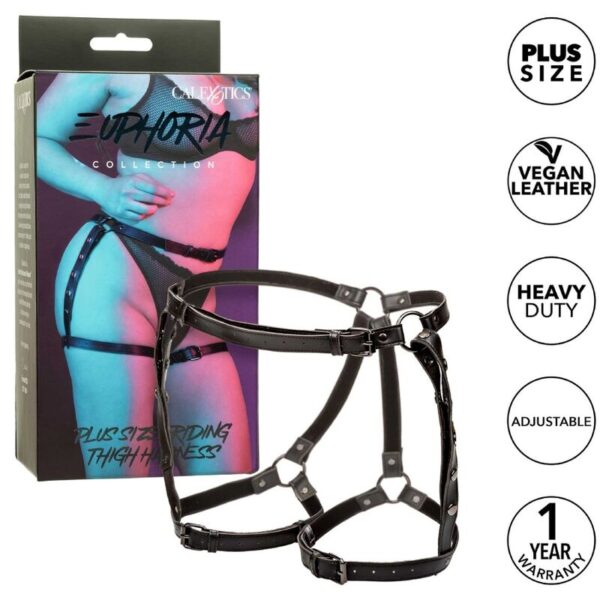 CALIFORNIA EXOTICS - EUPHORIA PLUS SIZE RIDING THIGH HARNESS - Image 2