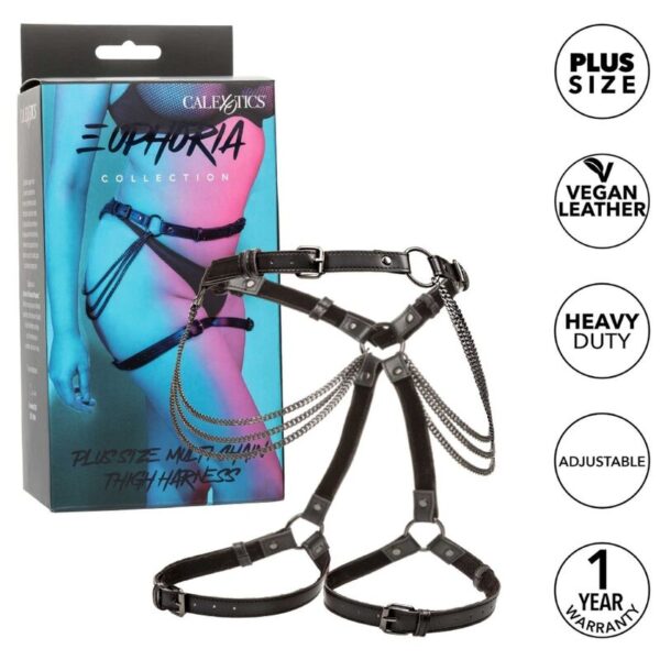 CALIFORNIA EXOTICS - EUPHORIA PLUS SIZE MULTI CHAIN THIGH HARNESS - Image 3