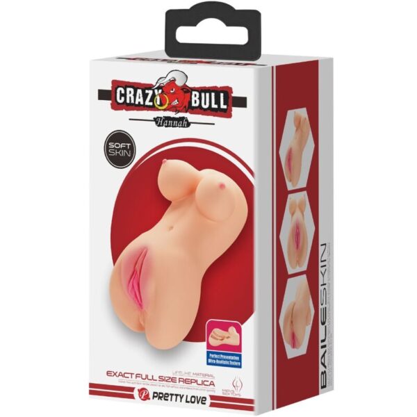 CRAZY BULL - REALISTIC VAGINA AND ANUS HANNAH VIBRATOR - Image 8
