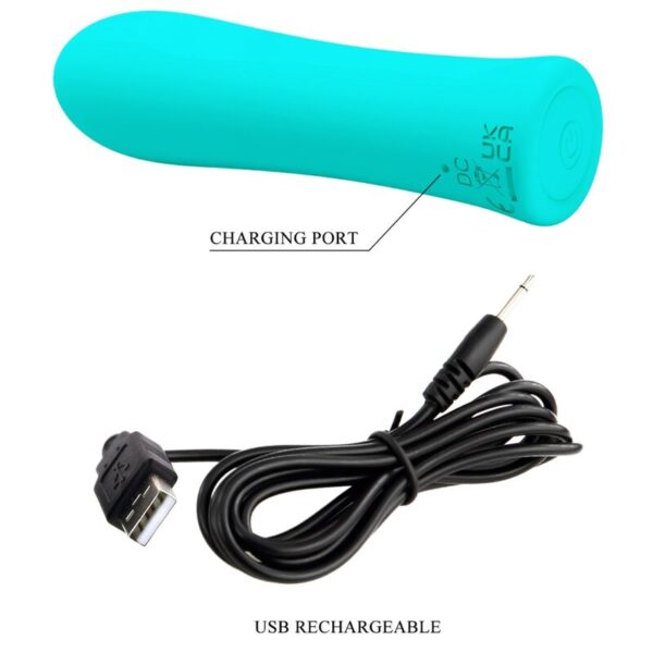 PRETTY LOVE - ALFREDA SUPER POWER VIBRATOR AQUA GREEN - Image 7