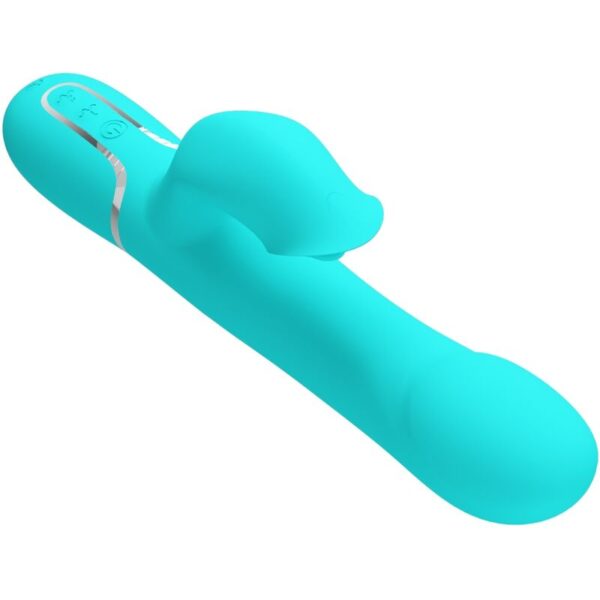 PRETTY LOVE - RABBIT VIBRATOR PEARLS AQUA GREEN - Image 4