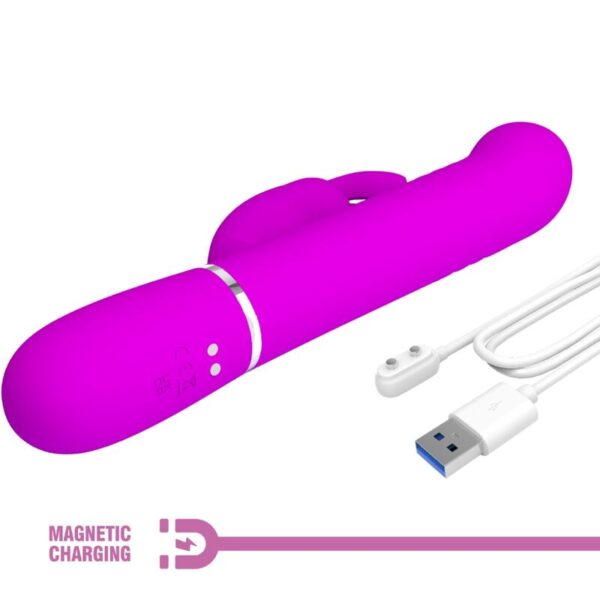 PRETTY LOVE - COALE RABBIT VIBRATOR PEARLS VIOLET - Image 9